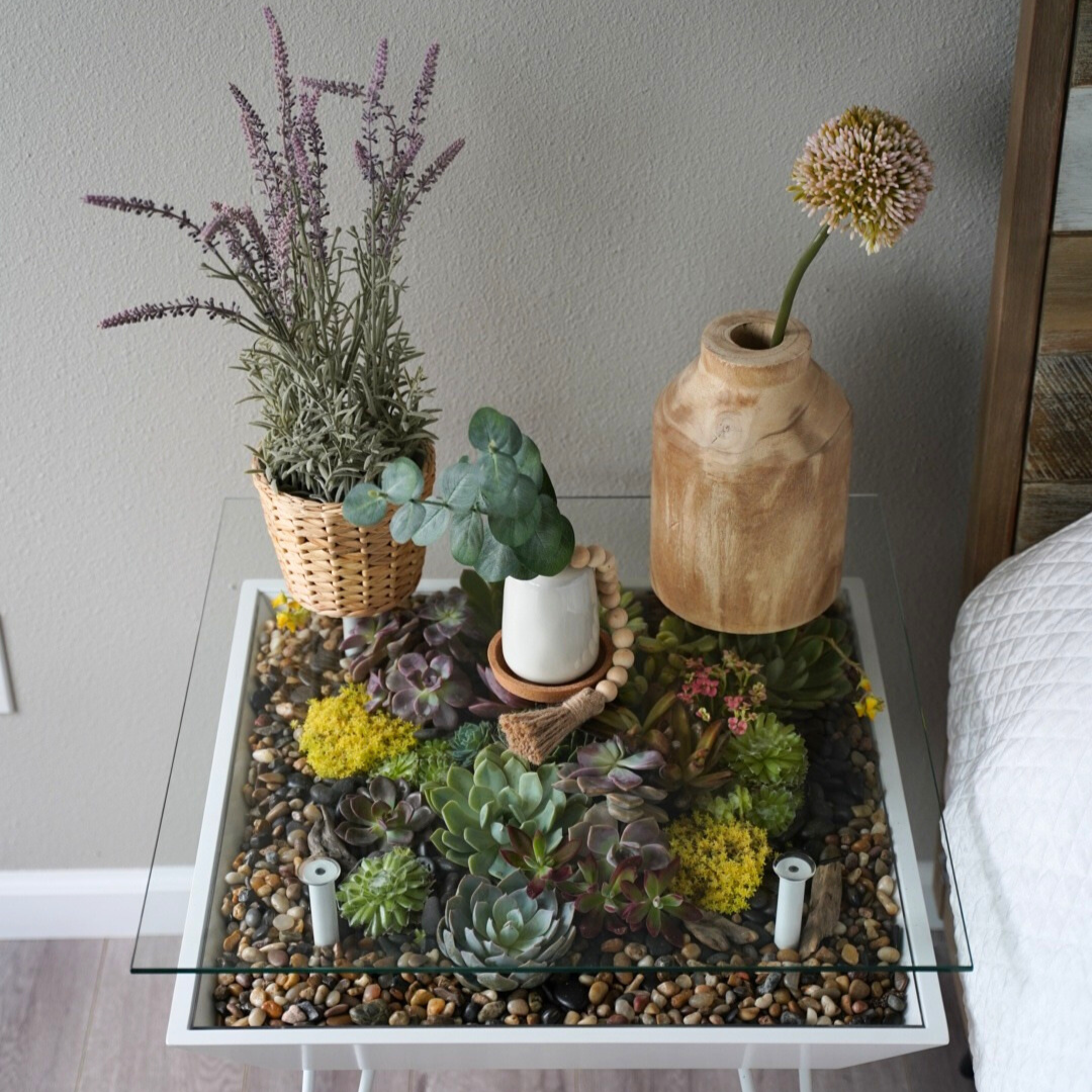 succulent side table BloomingTables Side Table – Wyld Jungle