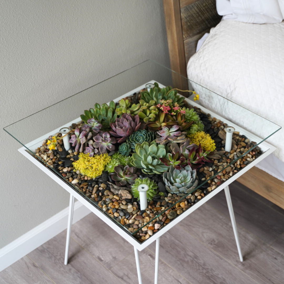 succulent side table BloomingTables Side Table